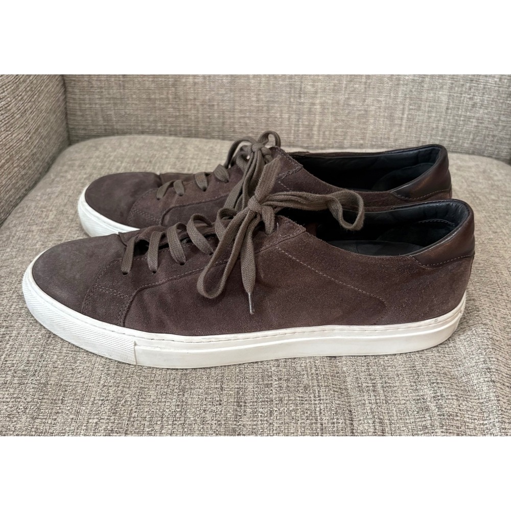 To Boot New York Adam Derrick Mens 11.5 Brown Suede Sneakers Made in Italy